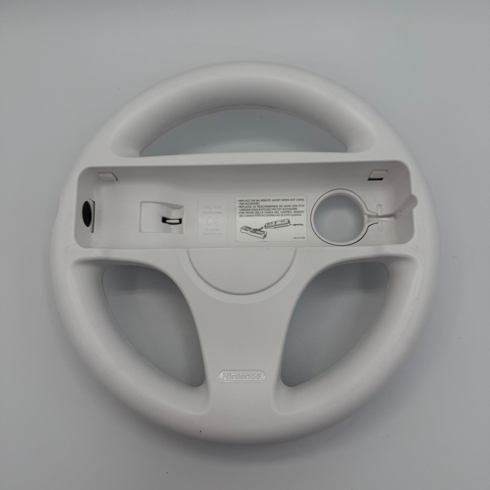 Nintendo Wii Remote‎ Wheel Steering Wheel Controller Accessory White RVL 024